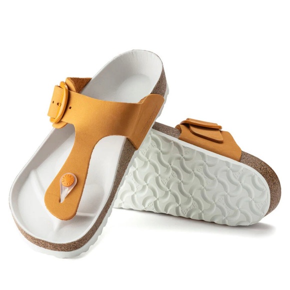 Birkenstock Gizeh Big Buckle Apricot Nubuck, Size EU 37 Regular - Picture 1 of 14